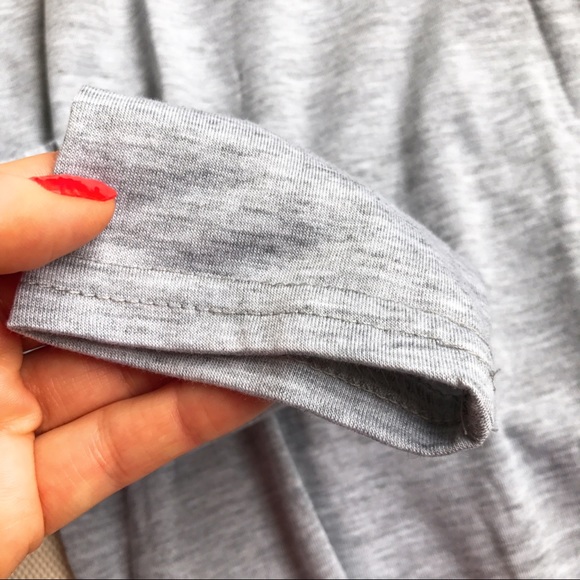 🆕 GREY BOAT NECK POCKET LONG SLEEVE TEE DR… - Picture 5 of 5